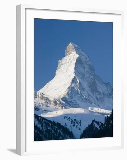 The Matterhorn, Zermatt, Valais, Wallis, Switzerland-Walter Bibikow-Framed Premium Photographic Print