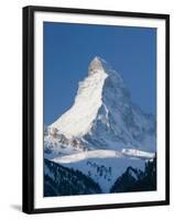 The Matterhorn, Zermatt, Valais, Wallis, Switzerland-Walter Bibikow-Framed Premium Photographic Print