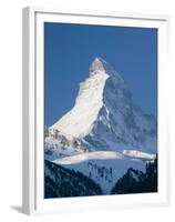 The Matterhorn, Zermatt, Valais, Wallis, Switzerland-Walter Bibikow-Framed Premium Photographic Print