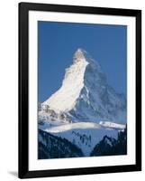 The Matterhorn, Zermatt, Valais, Wallis, Switzerland-Walter Bibikow-Framed Premium Photographic Print