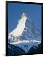 The Matterhorn, Zermatt, Valais, Wallis, Switzerland-Walter Bibikow-Framed Photographic Print