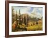 The Matterhorn-Albert Bierstadt-Framed Art Print