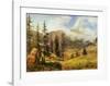 The Matterhorn-Albert Bierstadt-Framed Art Print