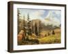 The Matterhorn-Albert Bierstadt-Framed Art Print