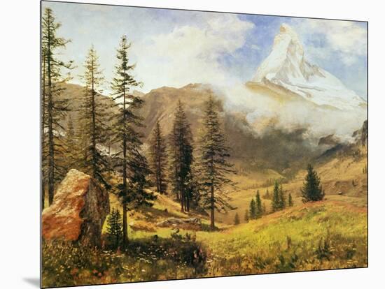 The Matterhorn-Albert Bierstadt-Mounted Art Print