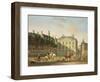 The Mauritshuis from the Langevijverburg, the Hague, with Hawking Party in the Foreground-Gerrit Adriaensz Berckheyde-Framed Giclee Print