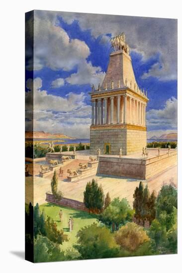 The Mausoleum at Halicarnassus-English School-Stretched Canvas