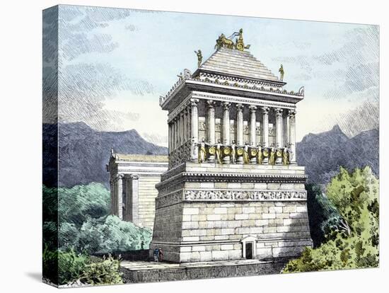 The Mausoleum of Halicarnassus, from a Series of the "Seven Wonders of the Ancient World"-Ferdinand Knab-Stretched Canvas