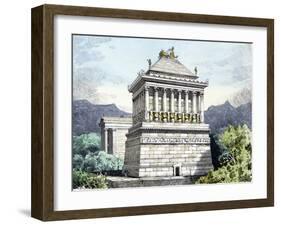 The Mausoleum of Halicarnassus, from a Series of the "Seven Wonders of the Ancient World"-Ferdinand Knab-Framed Giclee Print