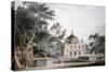 The Mausoleum of Prince Khusrau, Allahabad, Uttar Pradesh, (Pencil and W/C)-Thomas & William Daniell-Stretched Canvas