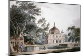 The Mausoleum of Prince Khusrau, Allahabad, Uttar Pradesh, (Pencil and W/C)-Thomas & William Daniell-Mounted Giclee Print