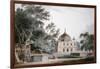 The Mausoleum of Prince Khusrau, Allahabad, Uttar Pradesh, (Pencil and W/C)-Thomas & William Daniell-Framed Giclee Print