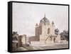 The Mausoleum of Sultan Parviz, Near Allahabad (Pencil, Pen and Black Ink, W/C)-William Daniell-Framed Stretched Canvas