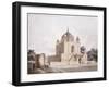 The Mausoleum of Sultan Parviz, Near Allahabad (Pencil, Pen and Black Ink, W/C)-William Daniell-Framed Giclee Print