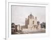 The Mausoleum of Sultan Parviz, Near Allahabad (Pencil, Pen and Black Ink, W/C)-William Daniell-Framed Giclee Print