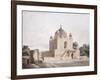 The Mausoleum of Sultan Parviz, Near Allahabad (Pencil, Pen and Black Ink, W/C)-William Daniell-Framed Giclee Print