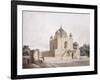 The Mausoleum of Sultan Parviz, Near Allahabad (Pencil, Pen and Black Ink, W/C)-William Daniell-Framed Giclee Print