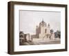 The Mausoleum of Sultan Parviz, Near Allahabad (Pencil, Pen and Black Ink, W/C)-William Daniell-Framed Giclee Print