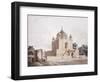 The Mausoleum of Sultan Parviz, Near Allahabad (Pencil, Pen and Black Ink, W/C)-William Daniell-Framed Giclee Print