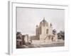 The Mausoleum of Sultan Parviz, Near Allahabad (Pencil, Pen and Black Ink, W/C)-William Daniell-Framed Giclee Print