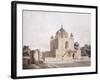 The Mausoleum of Sultan Parviz, Near Allahabad (Pencil, Pen and Black Ink, W/C)-William Daniell-Framed Giclee Print