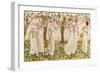 'The May dance' by Kate Greenaway-Kate Greenaway-Framed Giclee Print