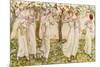 'The May dance' by Kate Greenaway-Kate Greenaway-Mounted Giclee Print