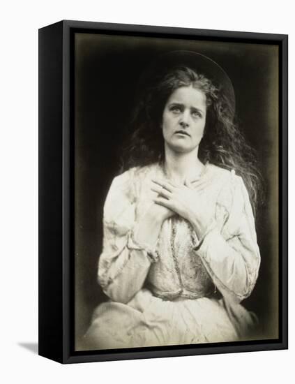 The May Queen-Julia Margaret Cameron-Framed Stretched Canvas