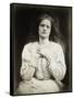 The May Queen-Julia Margaret Cameron-Framed Stretched Canvas