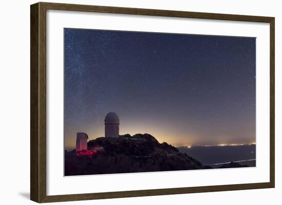 The Mayall Observatory at Kitt Peak on a Clear Starry Night-null-Framed Photographic Print