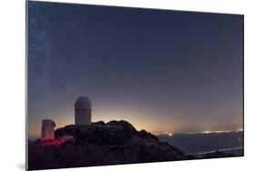 The Mayall Observatory at Kitt Peak on a Clear Starry Night-null-Mounted Photographic Print