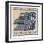 The Mayan And Inca Tribal On Old Paper-sdmix-Framed Art Print