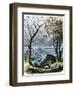 The Mayflower Anchored in Plymouth Bay-null-Framed Giclee Print