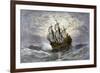 The Mayflower Bringing the First Colonists to Massachusetts-null-Framed Giclee Print