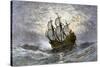 The Mayflower Bringing the First Colonists to Massachusetts-null-Stretched Canvas