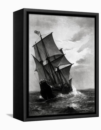 The Mayflower, Engraved and Pub. by John A. Lowell, Boston, 1905-Marshall Johnson-Framed Stretched Canvas