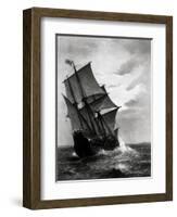 The Mayflower, Engraved and Pub. by John A. Lowell, Boston, 1905-Marshall Johnson-Framed Giclee Print