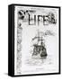 The Mayflower, Front Cover from "Life" Magazine, 11th October, 1883-null-Framed Stretched Canvas