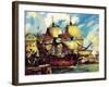 The Mayflower Leaves Plymouth-McConnell-Framed Giclee Print