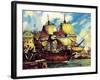 The Mayflower Leaves Plymouth-McConnell-Framed Giclee Print