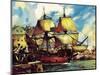 The Mayflower Leaves Plymouth-McConnell-Mounted Giclee Print