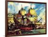 The Mayflower Leaves Plymouth-McConnell-Framed Giclee Print