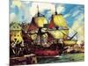 The Mayflower Leaves Plymouth-McConnell-Mounted Giclee Print