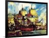 The Mayflower Leaves Plymouth-McConnell-Framed Giclee Print