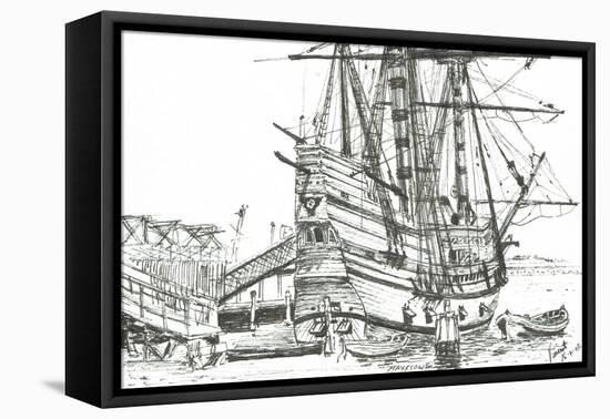 The Mayflower Plymouth Massachusetts USA, 2003-Vincent Alexander Booth-Framed Stretched Canvas