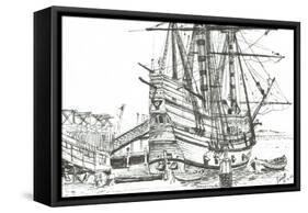 The Mayflower Plymouth Massachusetts USA, 2003-Vincent Alexander Booth-Framed Stretched Canvas