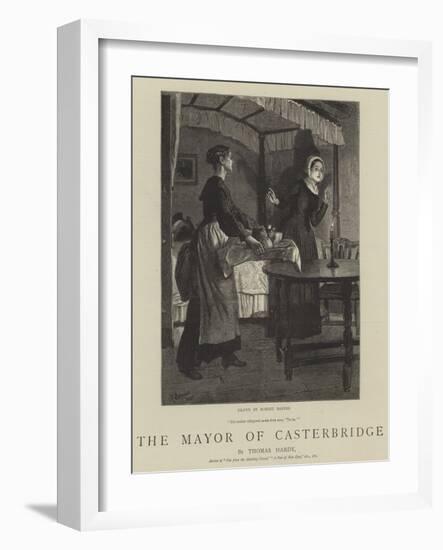 The Mayor of Casterbridge-Robert Barnes-Framed Giclee Print