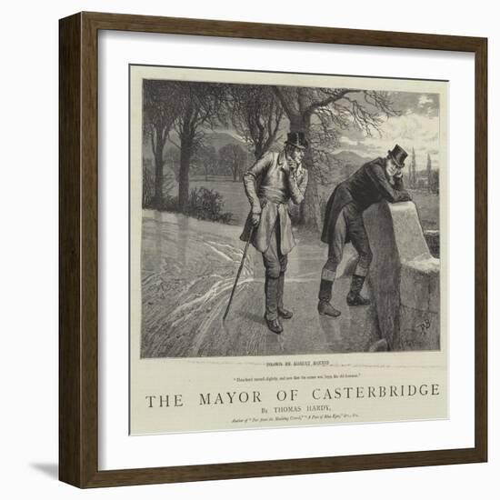 The Mayor of Casterbridge-Robert Barnes-Framed Giclee Print