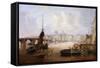 The Mayor's Barge on the Tyne, 1828-John Wilson Carmichael-Framed Stretched Canvas
