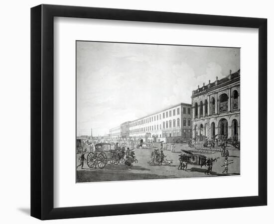 The Mayor's Court and Writers' Building, Calcutta, 1786-Thomas & William Daniell-Framed Giclee Print